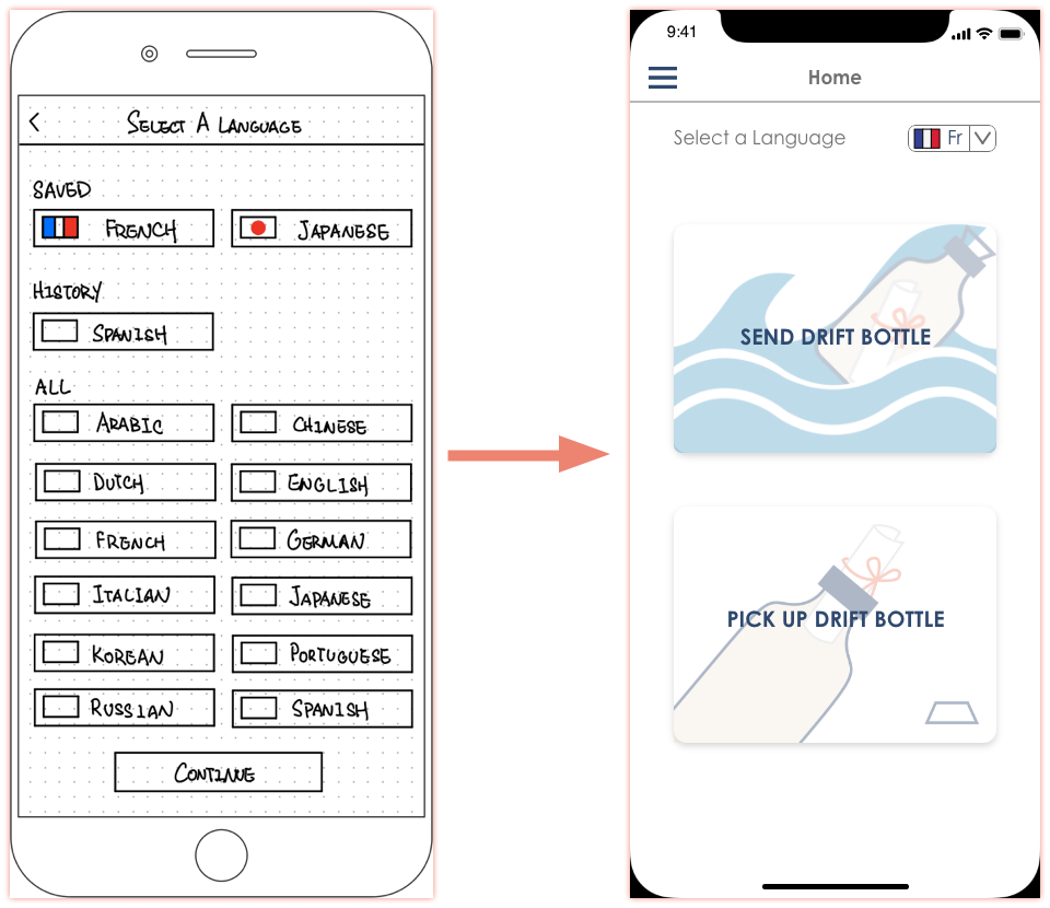 Major Design Changes - Language Choice